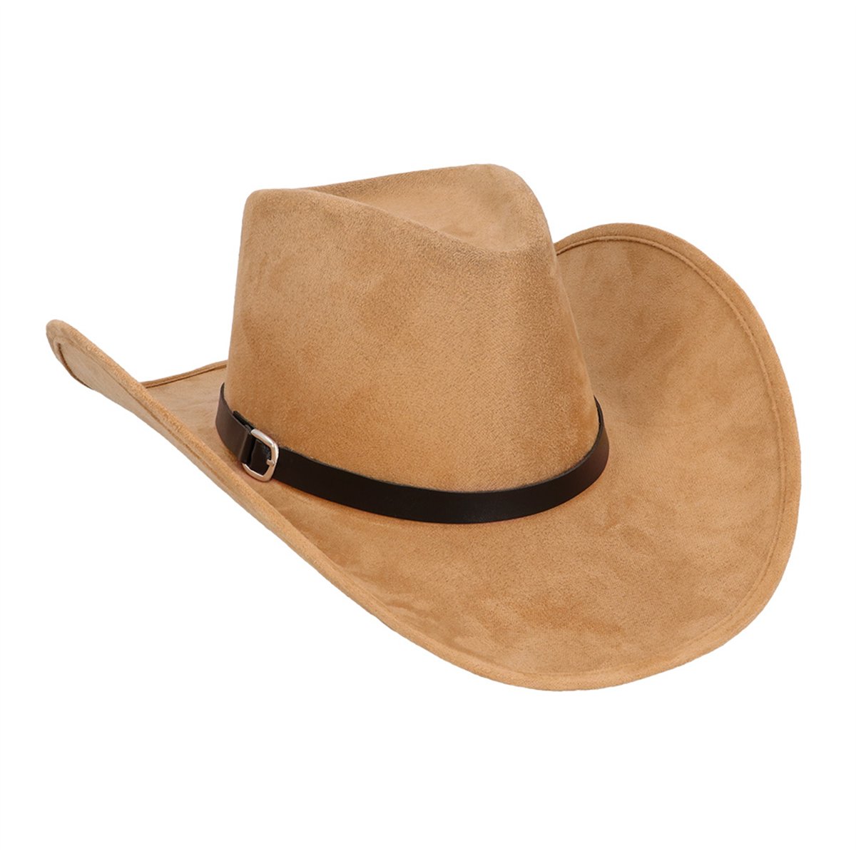 Cowboyhatt Silver Metallic med Hakrem – Westernfason Cowboyhatt Silver Metallic med Hakrem – Westernfason