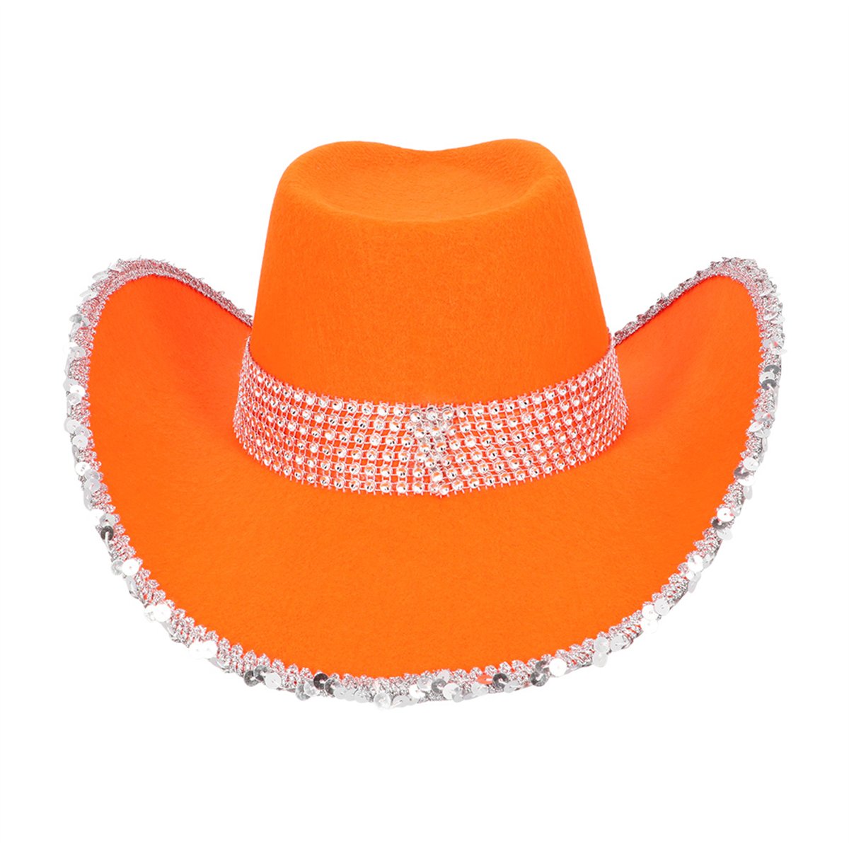 Cowboyhatt Ljusblå med Strass och UV-effekt str. 59 Cowboyhatt Ljusblå med Strass och UV-effekt str. 59