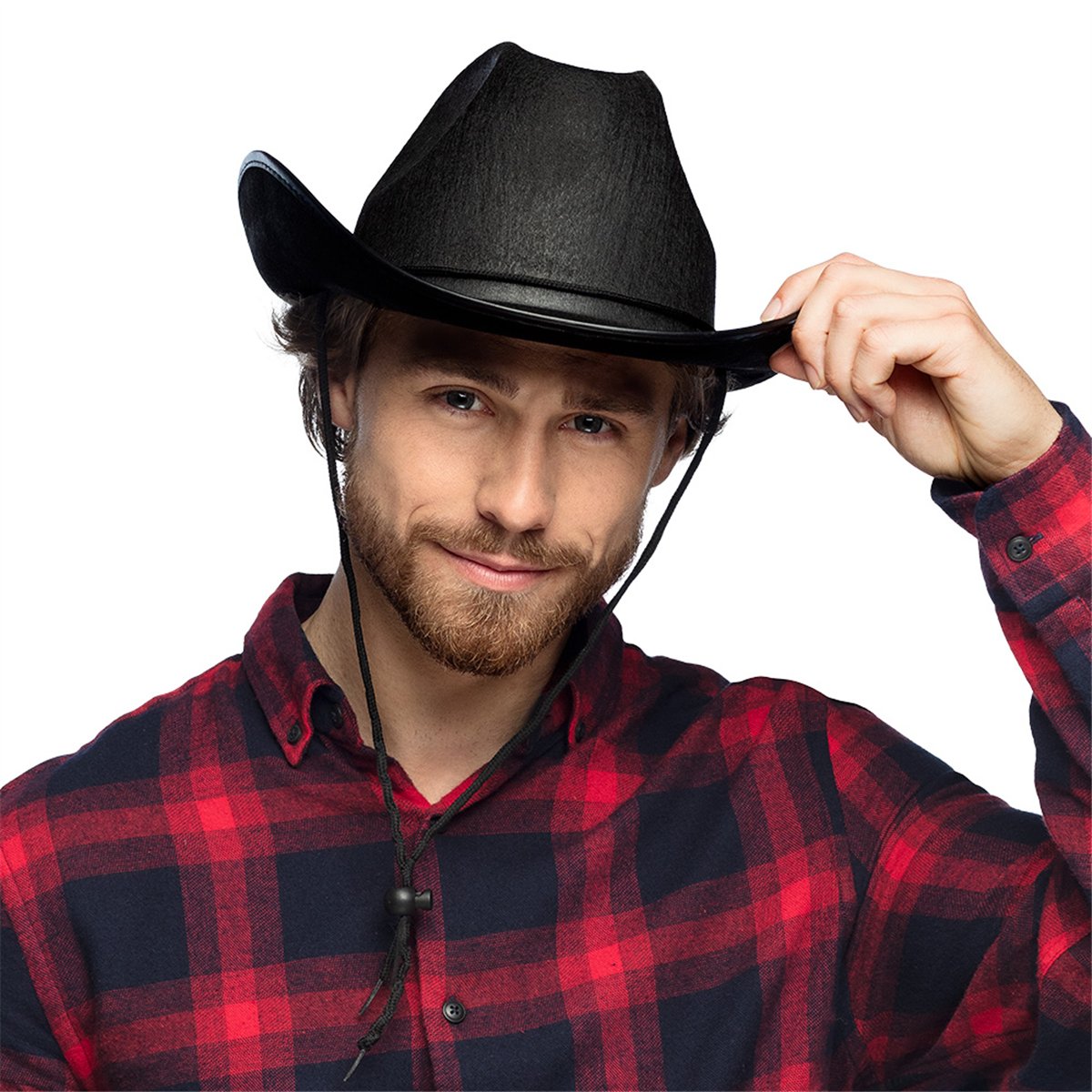Rosa Cowboyhatt med Hakrem &ndash; Storlek 59