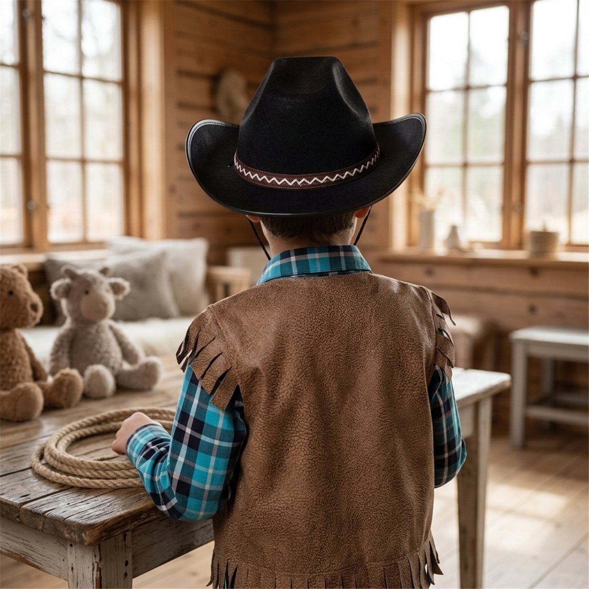 Rosa Cowboyhatt med Hakrem – Storlek 59 Rosa Cowboyhatt med Hakrem – Storlek 59