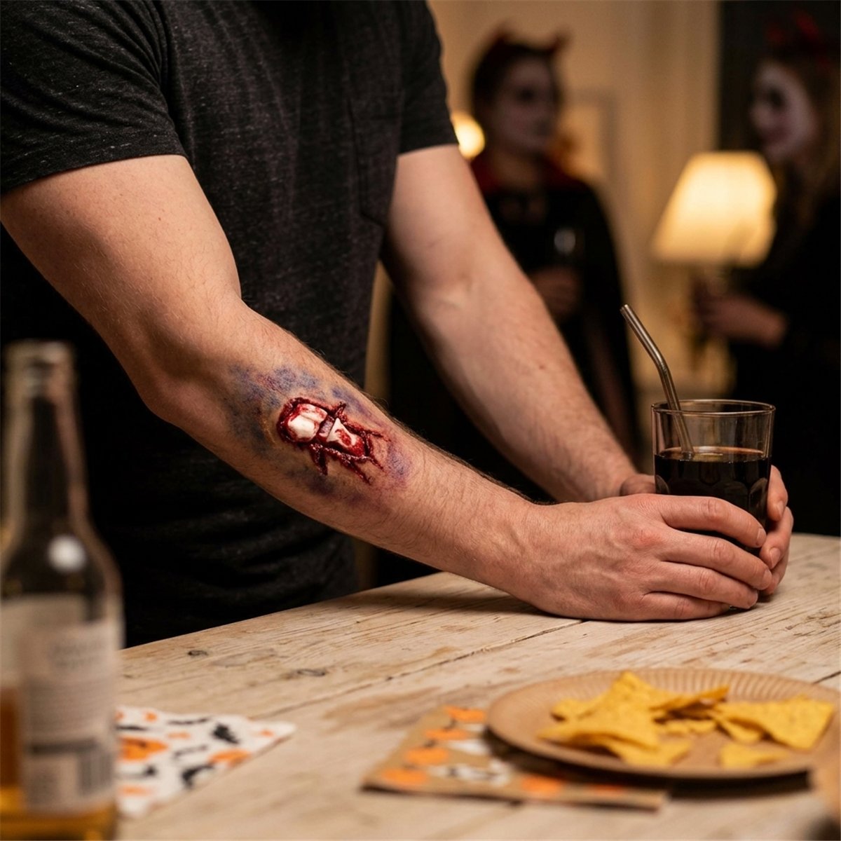 Fejkblod djupr&ouml;tt 475 ml f&ouml;r Halloween och teater