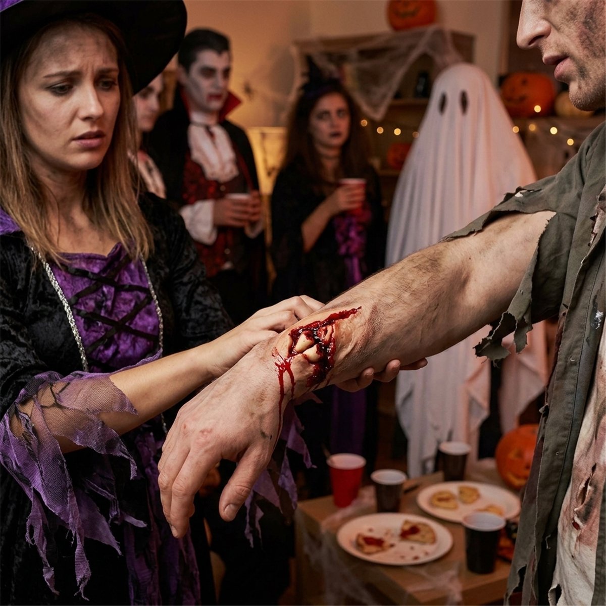 Fejkblod djupr&ouml;tt 475 ml f&ouml;r Halloween och teater