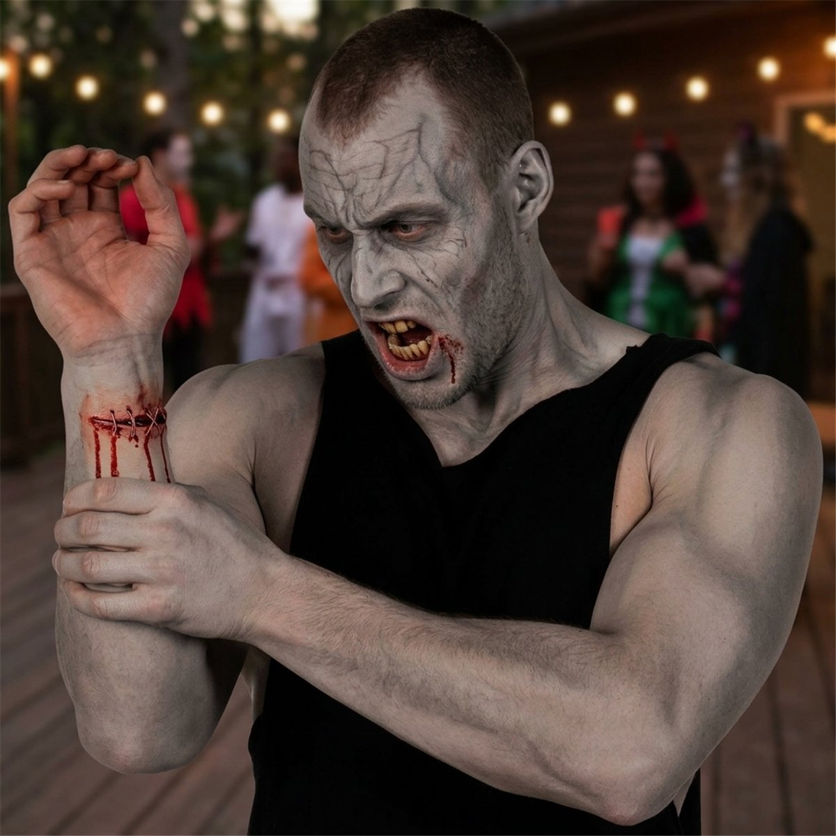 Fejkblod djuprött 475 ml för Halloween och teater Fejkblod djuprött 475 ml för Halloween och teater