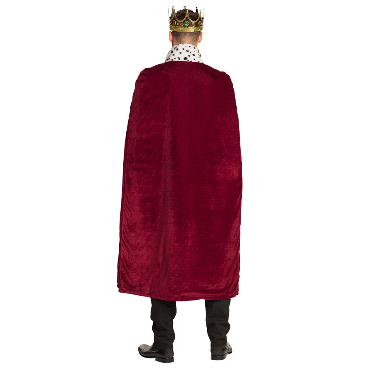 Röd Kungamantel Vuxna 140 cm One Size Polyester Röd Kungamantel Vuxna 140 cm One Size Polyester