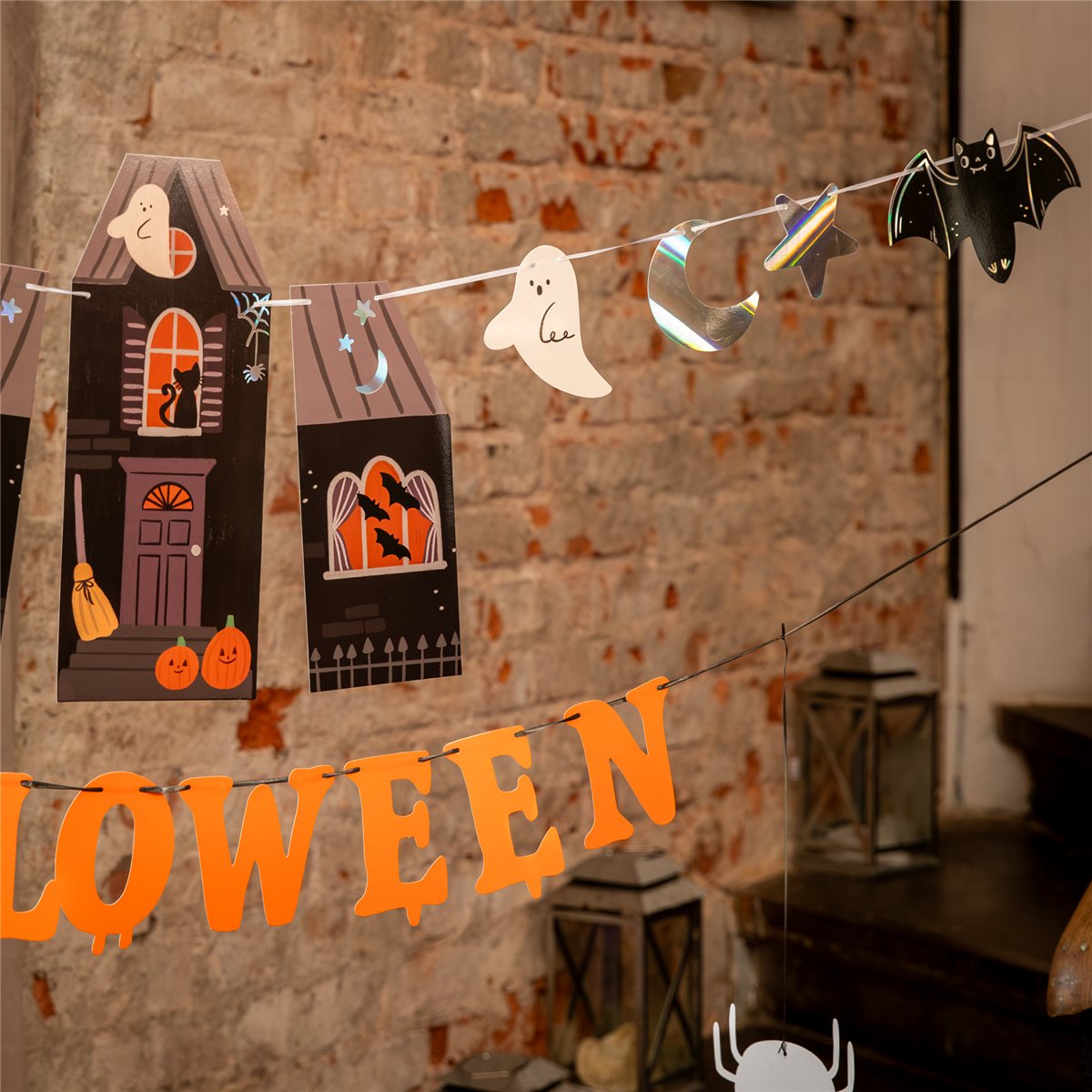 Halloween-banner Röd med Klöver och Bloddripp 120 cm Halloween-banner Röd med Klöver och Bloddripp 120 cm