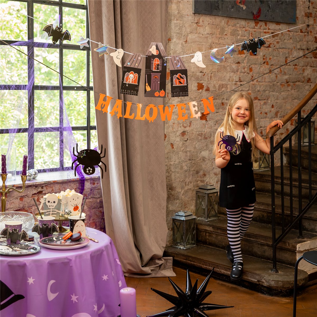 Halloween-banner Röd med Klöver och Bloddripp 120 cm Halloween-banner Röd med Klöver och Bloddripp 120 cm
