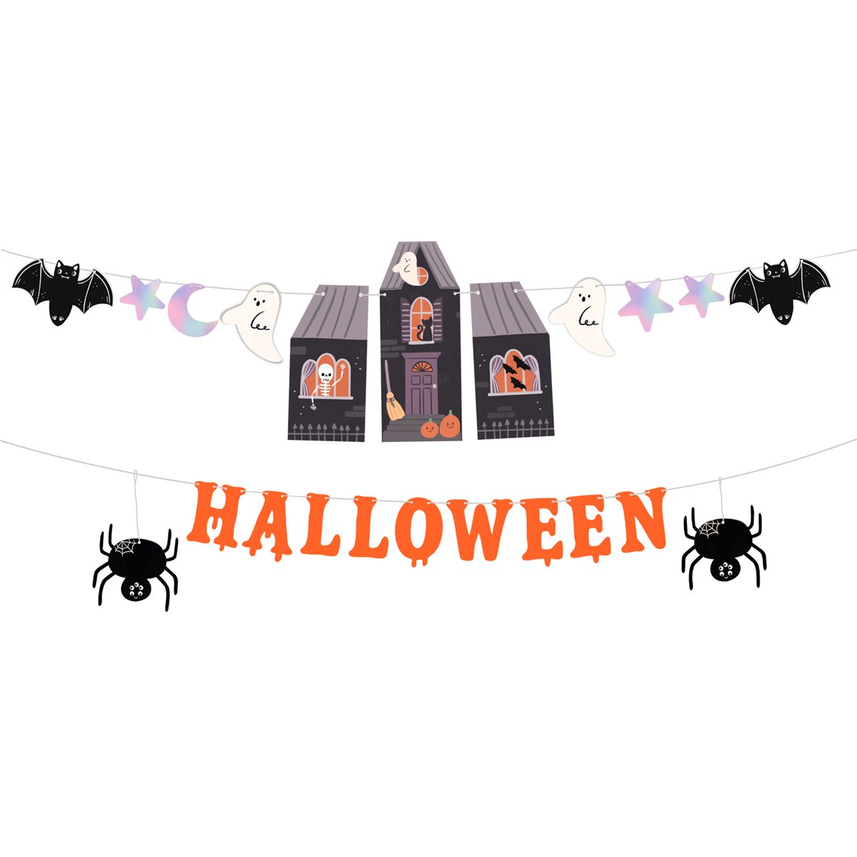 Halloween-banner Röd med Klöver och Bloddripp 120 cm Halloween-banner Röd med Klöver och Bloddripp 120 cm