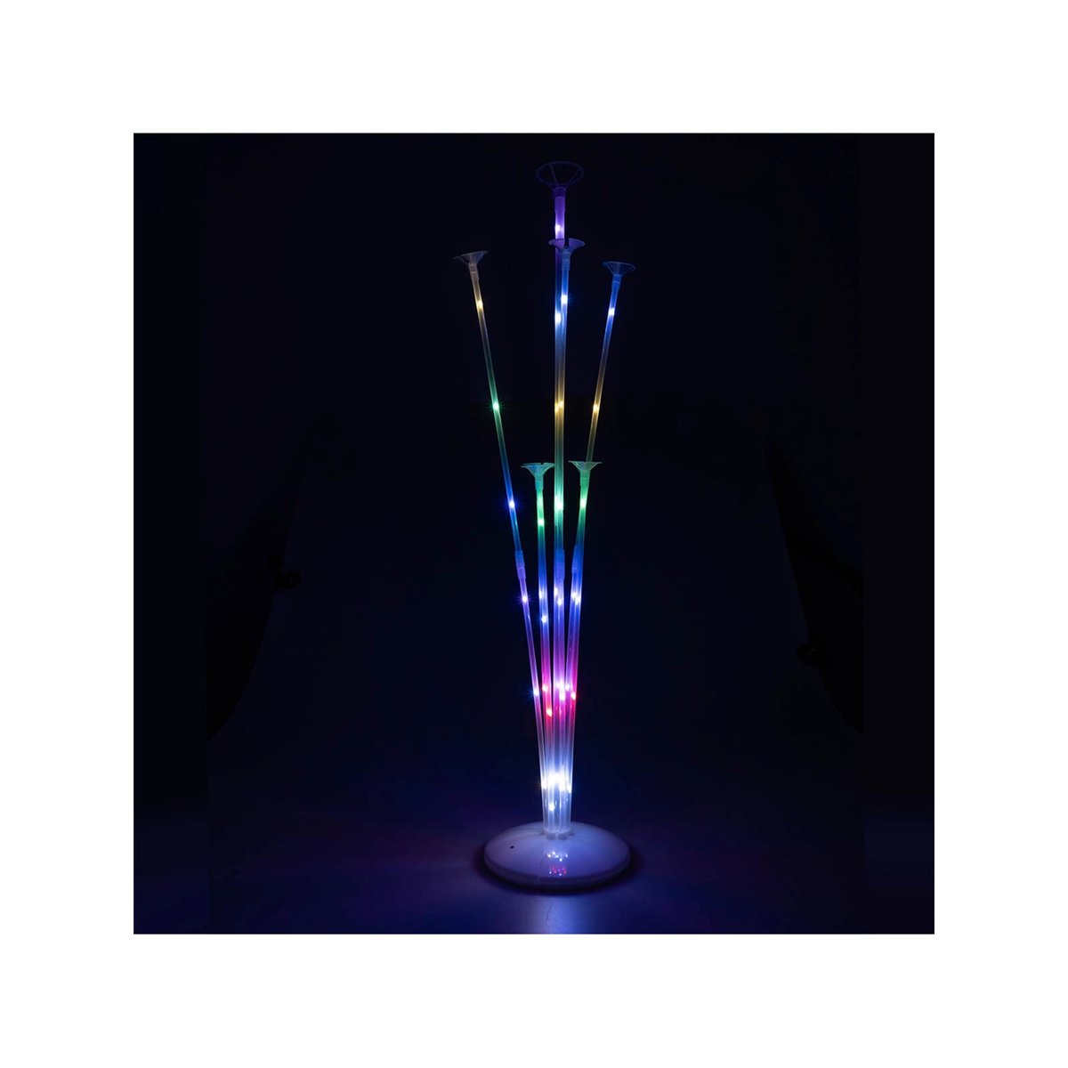 1 st Ballongstativ transparent 70 cm f&ouml;r 7 ballonger
