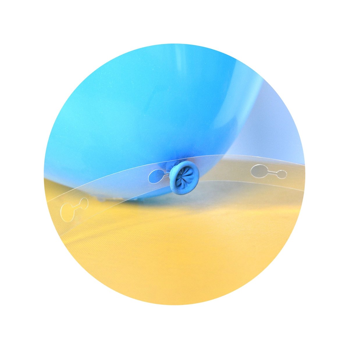 1 st Ballonggirlangband Transparent PP 5 meter 14 mm