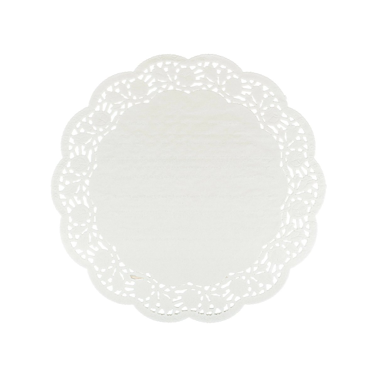 12 st Pappersunderlägg vita med spetskant 20 cm 12 st Pappersunderlägg vita med spetskant 20 cm