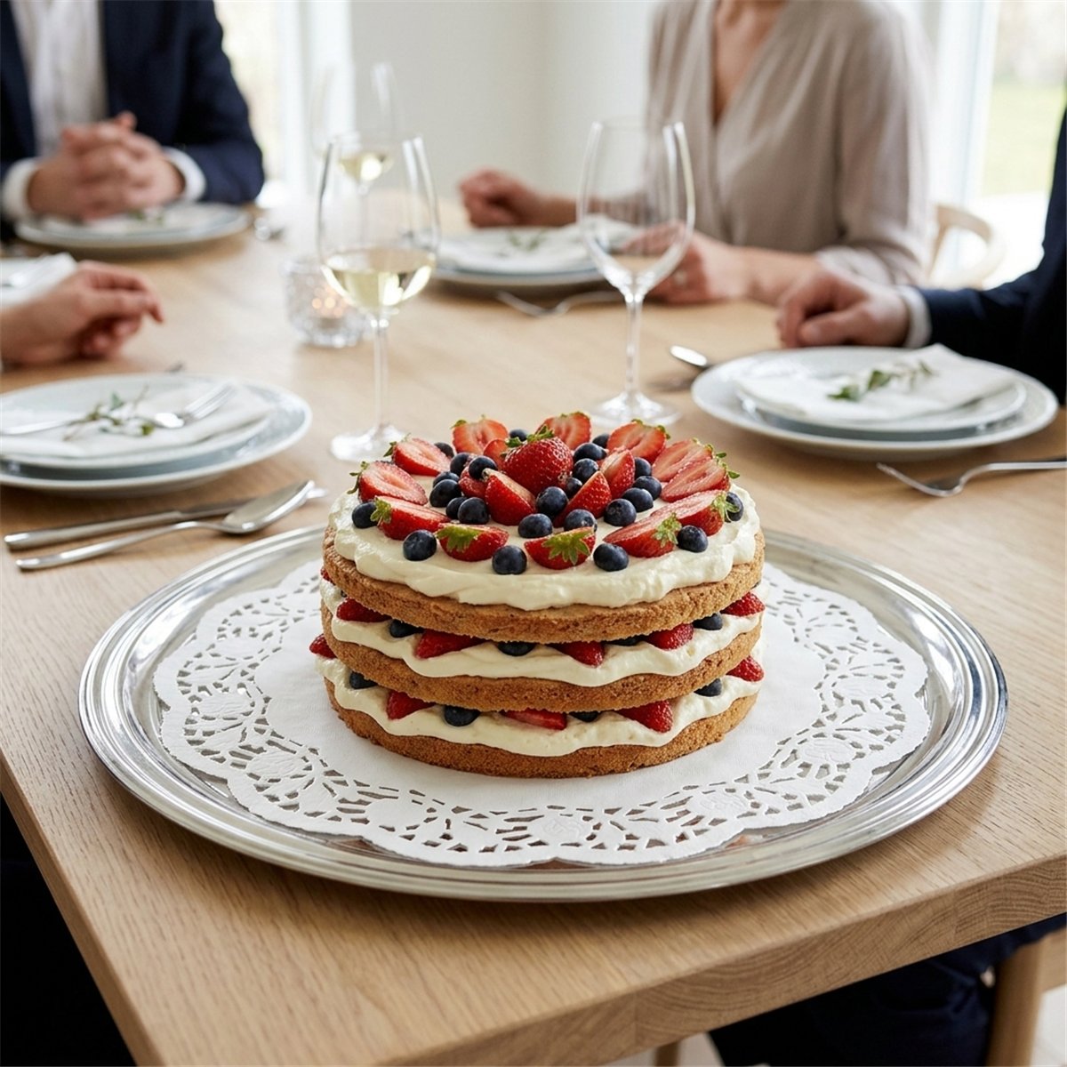 12 st Pappersunderlägg vita med spetskant 20 cm 12 st Pappersunderlägg vita med spetskant 20 cm