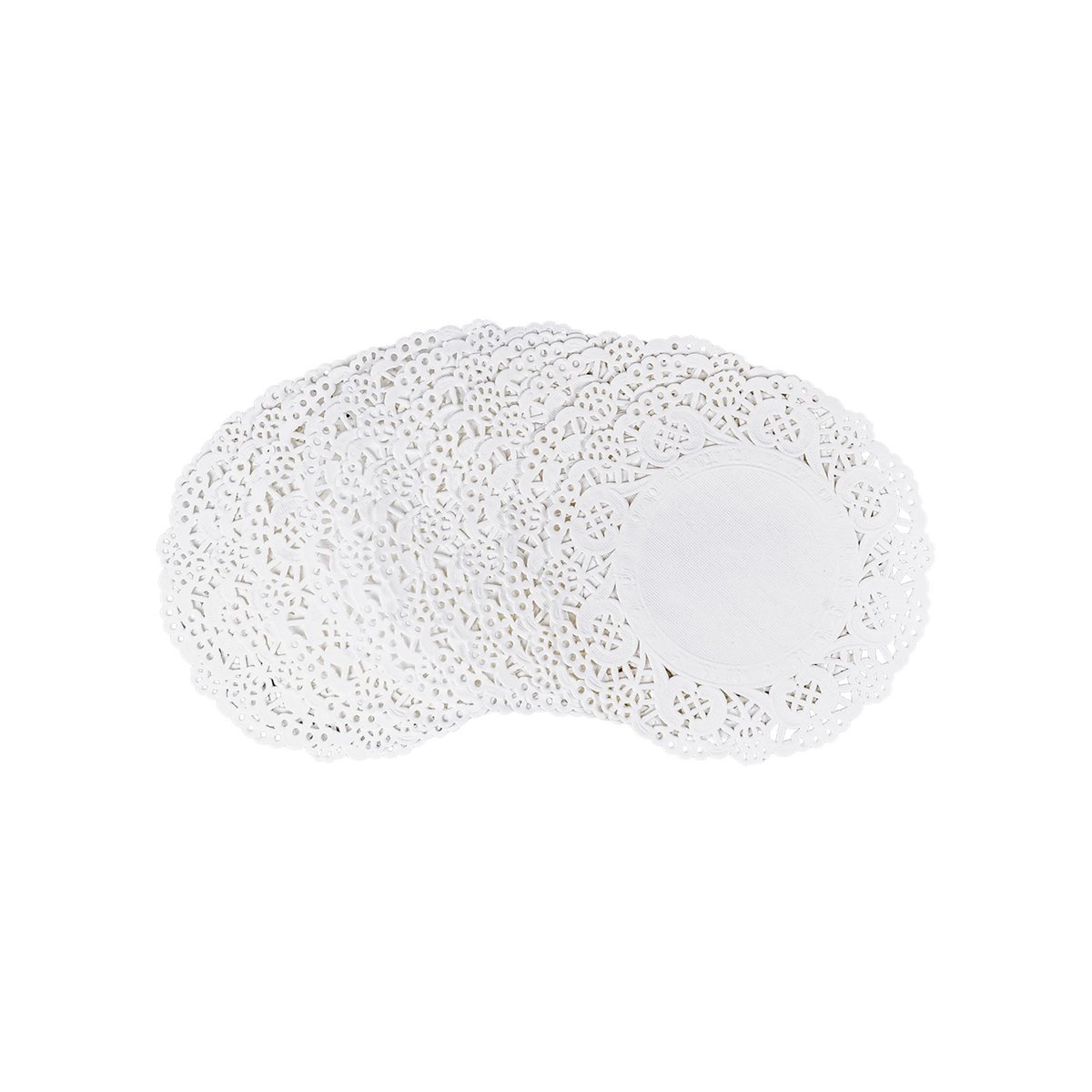 12 st Pappersunderlägg vita med spetskant 20 cm 12 st Pappersunderlägg vita med spetskant 20 cm