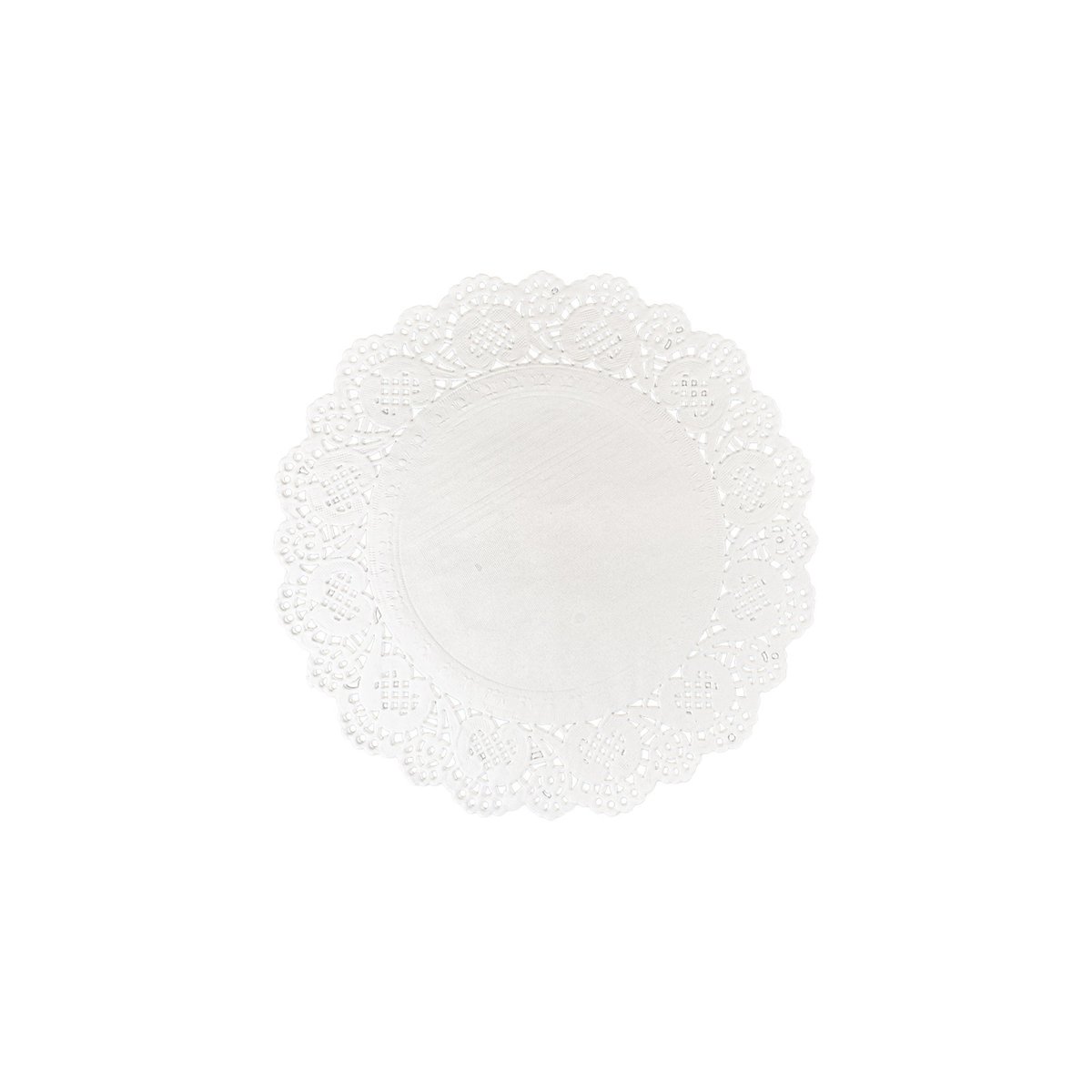 12 st Pappersunderlägg vita med spetskant 20 cm 12 st Pappersunderlägg vita med spetskant 20 cm