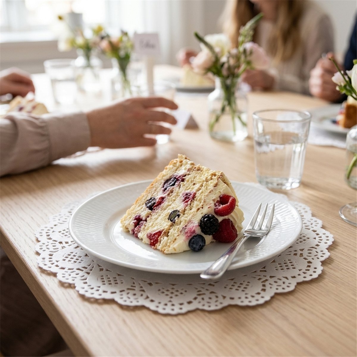 12 st Pappersunderlägg vita med spetskant 20 cm 12 st Pappersunderlägg vita med spetskant 20 cm