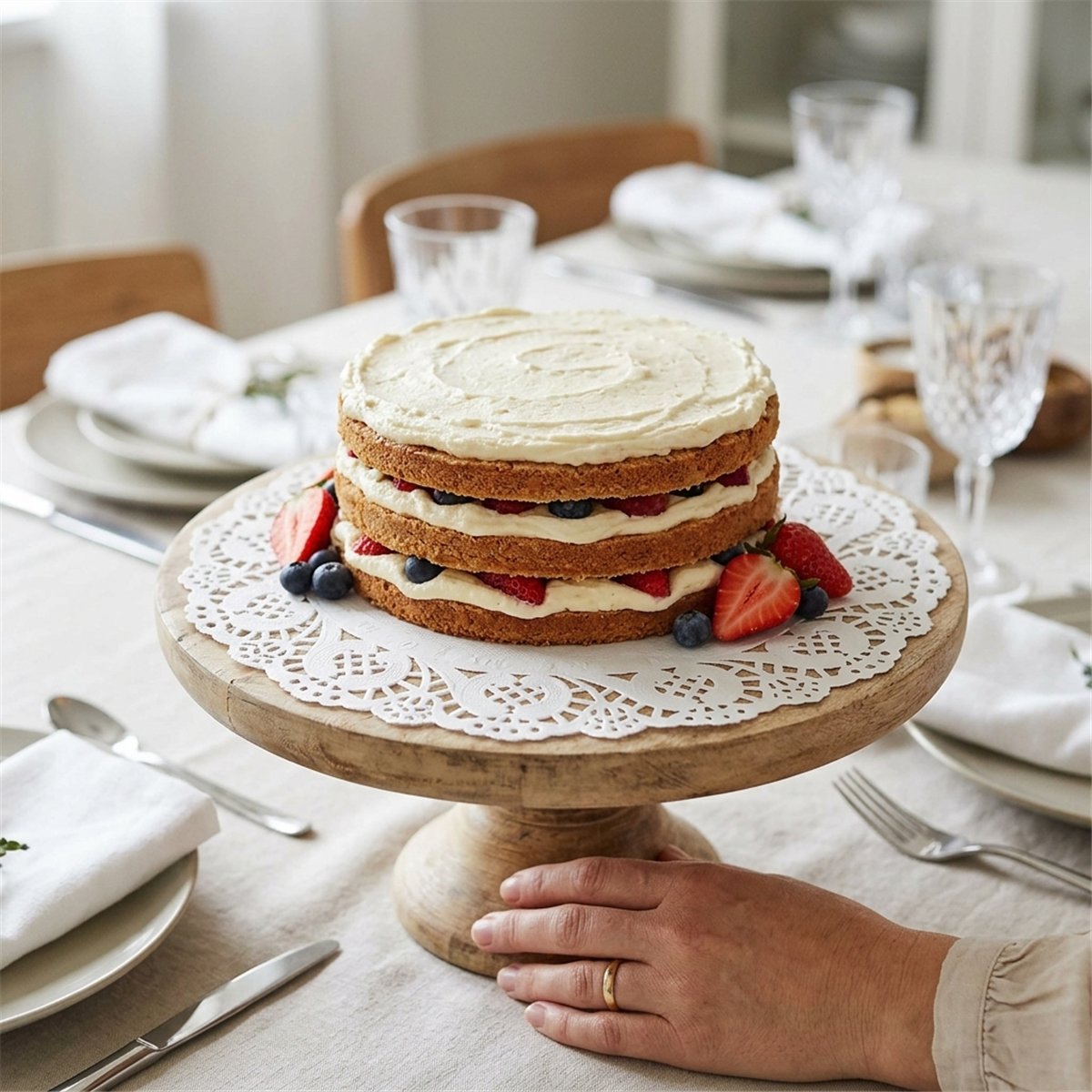 12 st Pappersunderlägg vita med spetskant 20 cm 12 st Pappersunderlägg vita med spetskant 20 cm