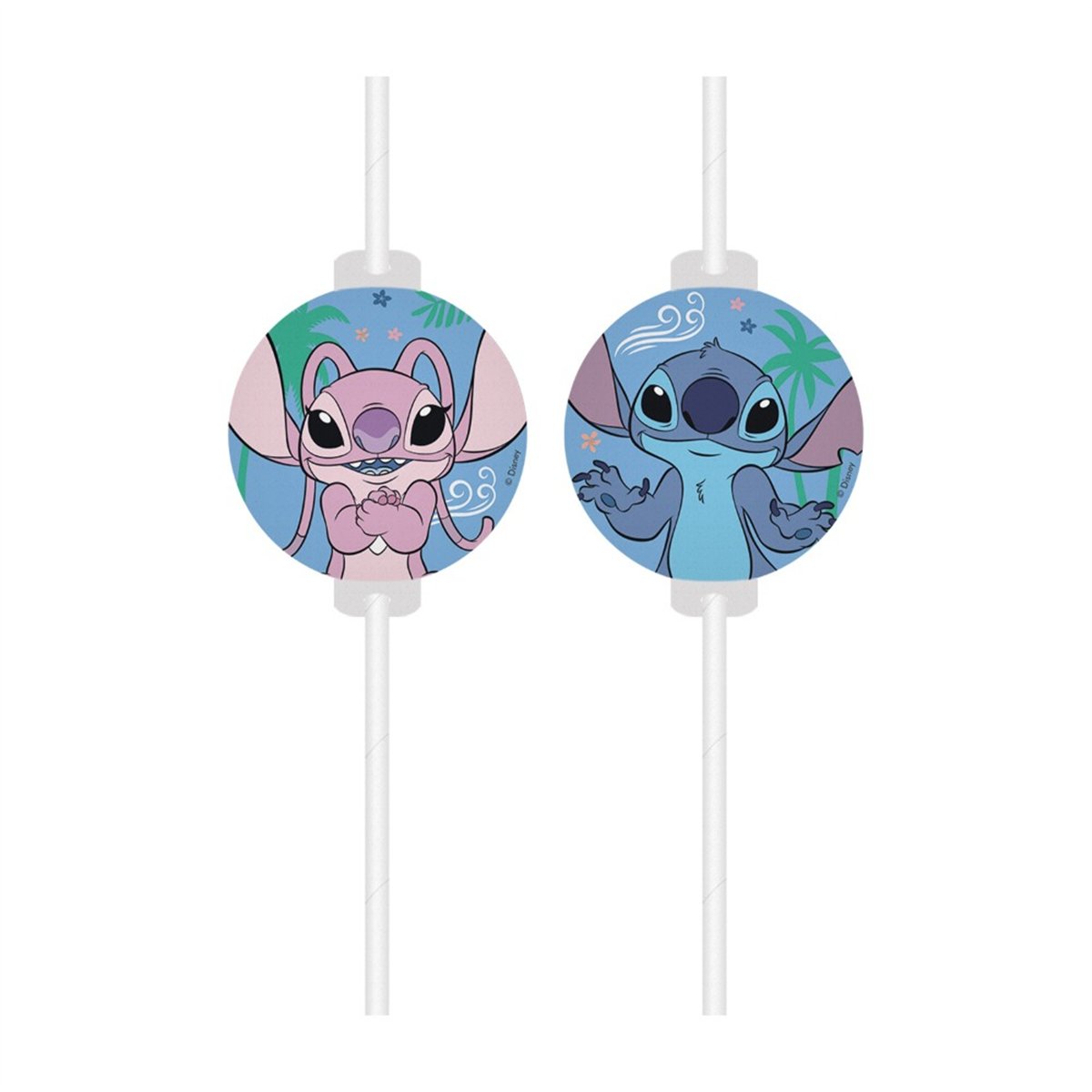 4 st. Smurfarna™ Papperssugrör blå och vit 22 cm 4 st. Smurfarna™ Papperssugrör blå och vit 22 cm