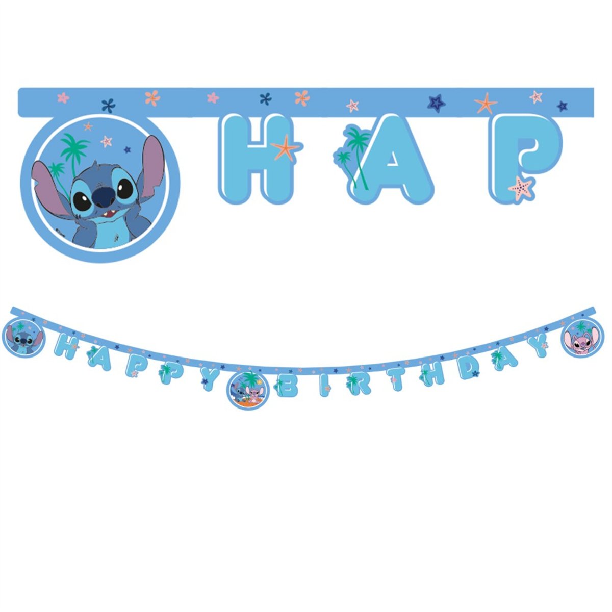 Smurfarna™ Happy Birthday Papirbanner blå 230 cm Smurfarna™ Happy Birthday Papirbanner blå 230 cm