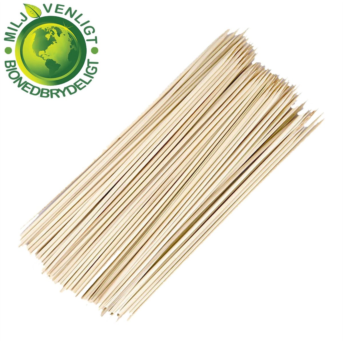 250 st Grillspett i trä brun 30 cm x 3 mm FSC 250 st Grillspett i trä brun 30 cm x 3 mm FSC
