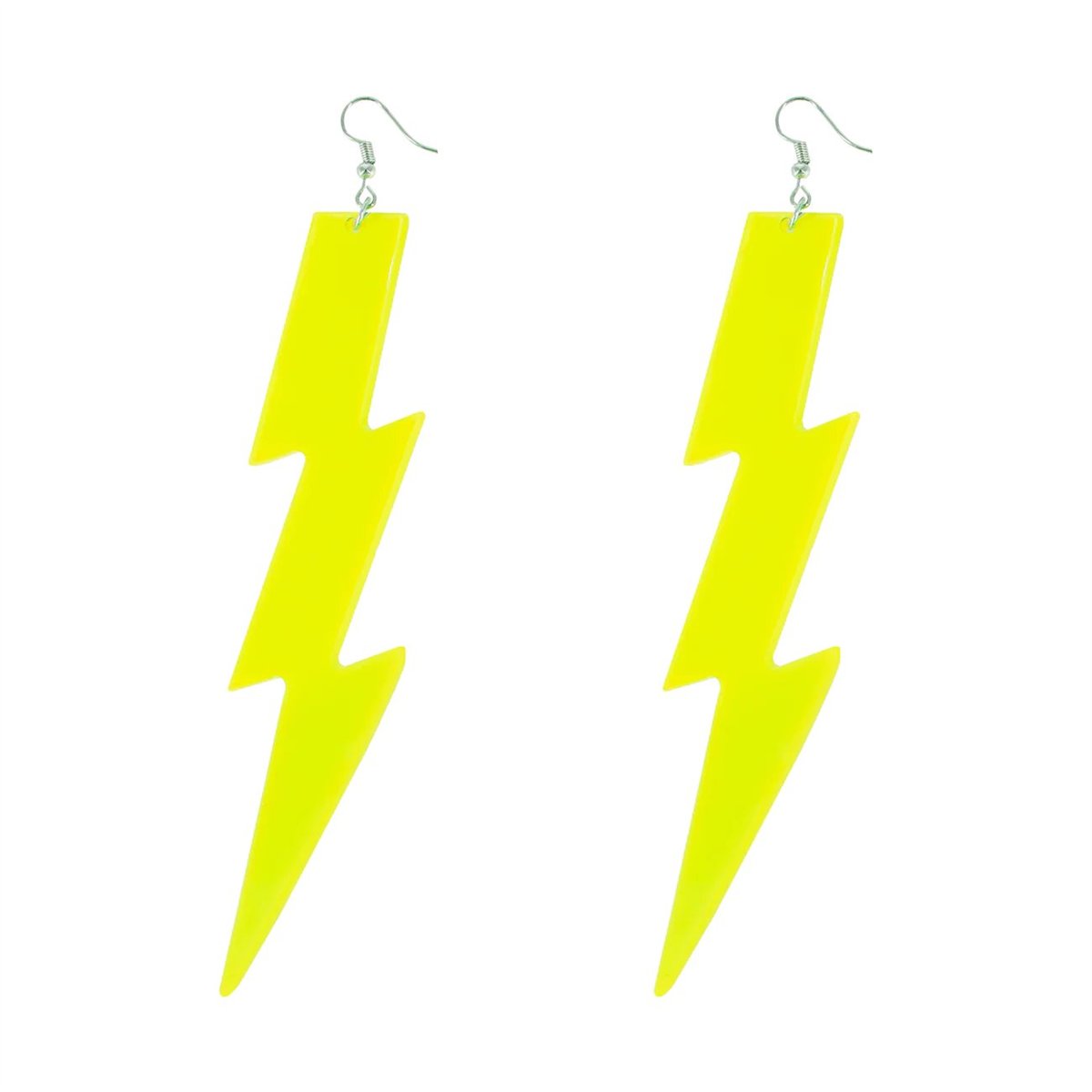 1 st Blixt&ouml;rh&auml;nge Neongul PP och Metall 12 cm