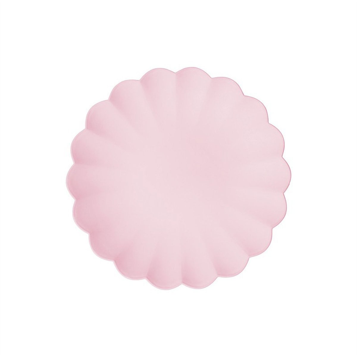 4 st. Återanvändbara Plasttallrikar Frill Rosa 22 cm 4 st. Återanvändbara Plasttallrikar Frill Rosa 22 cm