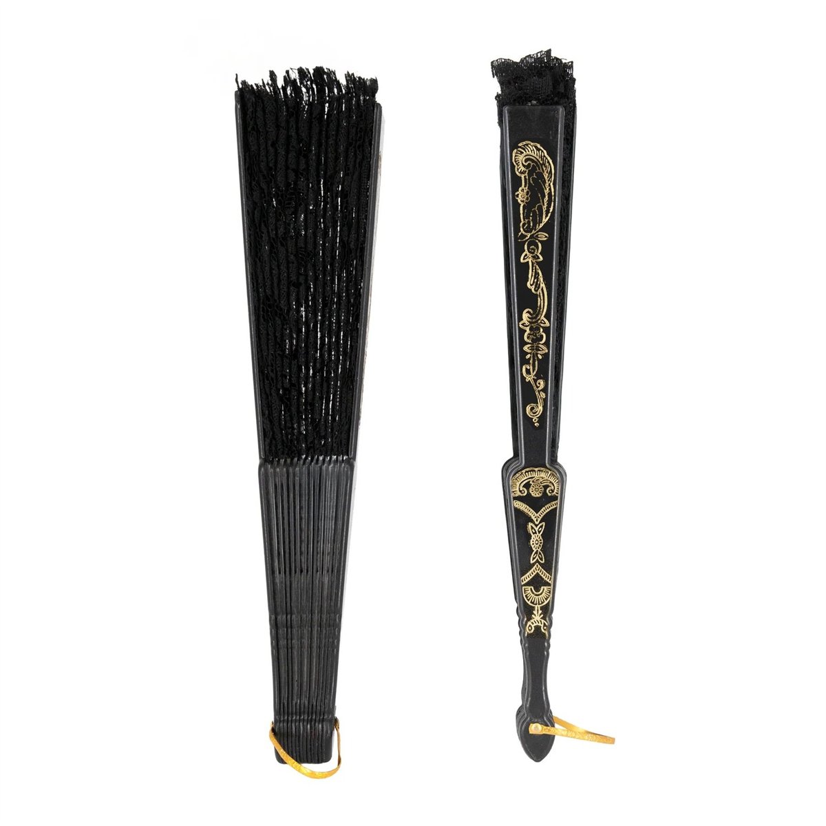 Svart Spetshandfl&auml;kt 23 cm &ndash; Flamenco & Maskerad