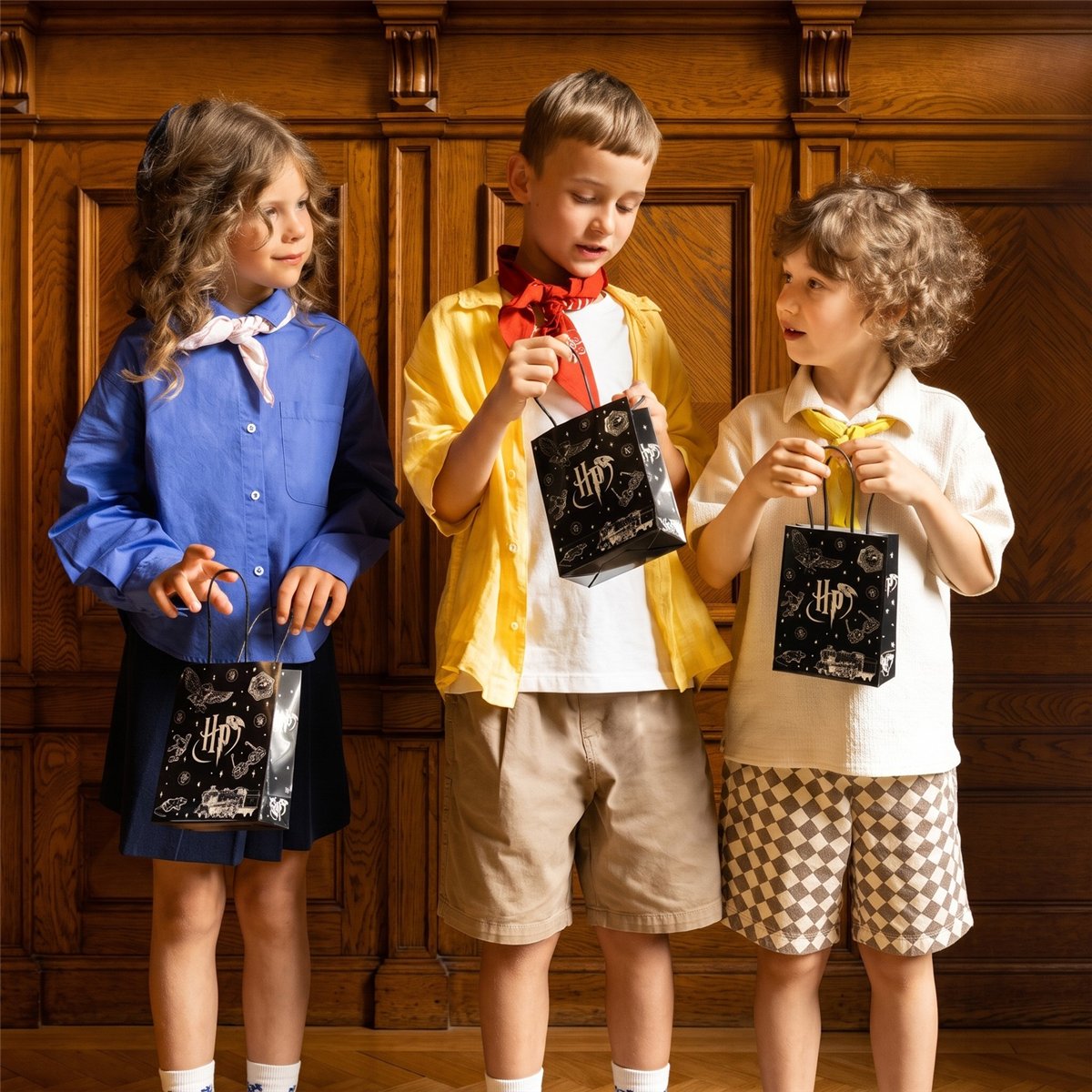 6 st. Presentpåsar Harry Potter svart 12x15,5x6 cm 6 st. Presentpåsar Harry Potter svart 12x15,5x6 cm