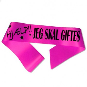 Hjälp, jag ska gifta mig Ordensband Fuchsia