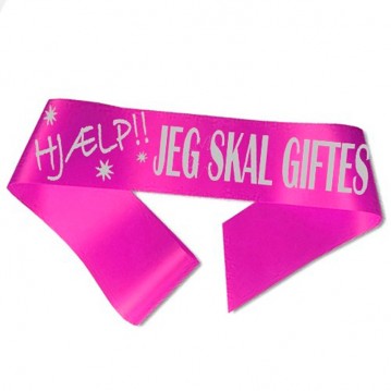 Hjälp, jag ska gifta mig Ordensband Fuchsia