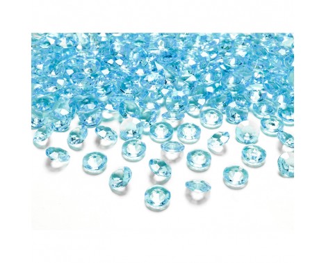 100 st. Dekorativa diamanter turkis 12mm 100 st. Dekorativa diamanter turkis 12mm