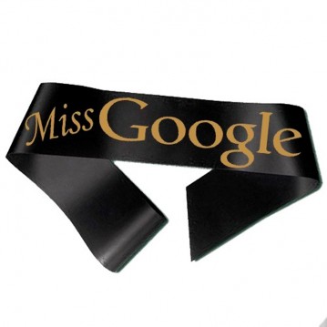 Miss Google Ordensband Svart