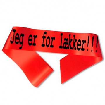 Jag är för snygg Ordensband Röd
