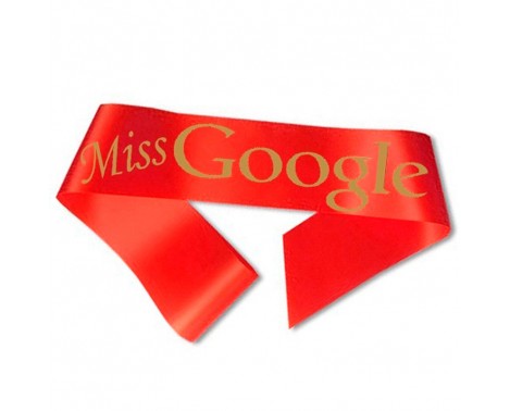 Miss Google Ordensband Rött Miss Google Ordensband Rött