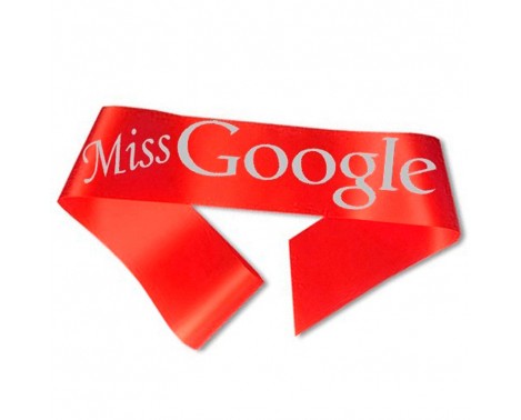 Miss Google Ordensband Rött Miss Google Ordensband Rött