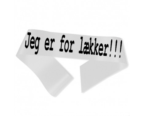 Jag är för snygg Ordensband Vit Jag är för snygg Ordensband Vit