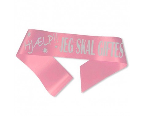Hjälp jag ska gifta mig Ordensband Rosa Hjälp jag ska gifta mig Ordensband Rosa