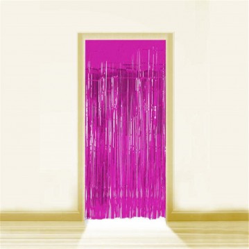 Rosa lametta - dörrdraperi - 90x250cm