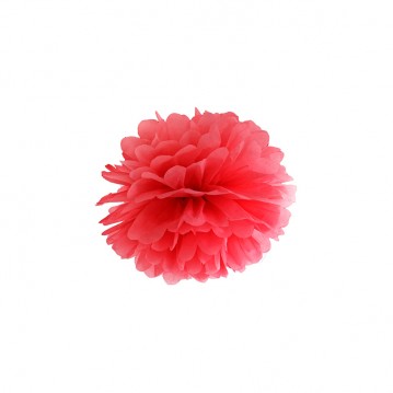 Pom pom röd 25 cm