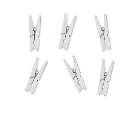 20 st Vit klämmor 3 cm 20 st Vit klämmor 3 cm