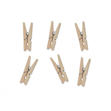 20 st Neutrala klämmor 3 cm