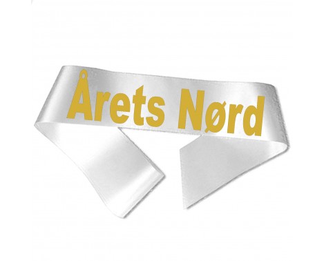 Årets Nörd - Metalliskt guldtryck - Ordensband Årets Nörd - Metalliskt guldtryck - Ordensband