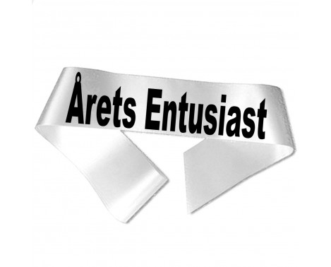 Årets Entusiast - Svart tryck - Ordensband Årets Entusiast - Svart tryck - Ordensband