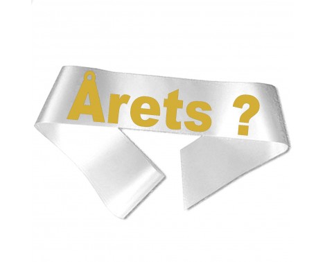 Årets ? - Metalliskt guldtryck - Ordensband Årets ? - Metalliskt guldtryck - Ordensband