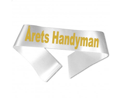 Årets Händig Man - Metallguld tryck - Ordensband Årets Händig Man - Metallguld tryck - Ordensband