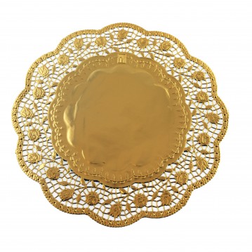 100 st Kakpapper guld 36 cm