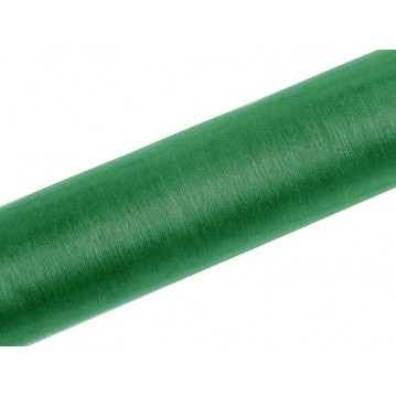 Organza Smaragd Grön 0,16 x 9 meter - slät silkeslook