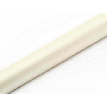 Organza Ljus Beige 0,36 x 9 meter - slät silkeslook
