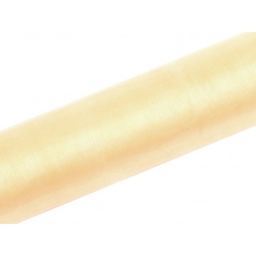Organza Kräm 0,16 x 9 meter - slät silkekänsla