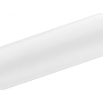 Satin vit - 16 cm x 9 meter - Elegant för varje festlig tillfälle