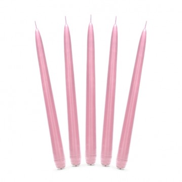 10 st Eleganta Rosa Antikljus (24 cm) – Skapa Magi och Mys till Din Fest