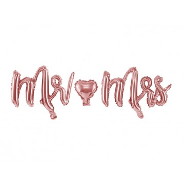 Mr ❤ Mrs - text 25" folieballong Mr ❤ Mrs - text 25" folieballong